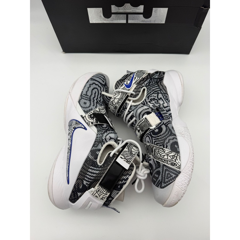 Nike LeBron Soldier IX LMTD Freegums Black White Concord 810803-014 Mens Size 11 - Picture 7 of 7